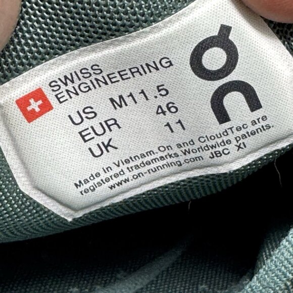 On Cloudflow 3.0 Men’s Road Running Size 11.5  Sea Petrol Green Blue main image 4